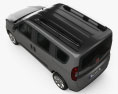 Fiat Doblo Passenger L1H1 2018 3D-Modell Draufsicht