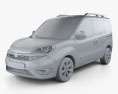 Fiat Doblo Passenger L1H1 2018 Modèle 3d clay render