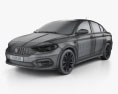 Fiat Aegea 2019 3D-Modell wire render