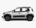 Fiat Uno Way 2018 3D-Modell Seitenansicht