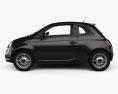 Fiat 500 Trendy 2018 3D-Modell Seitenansicht