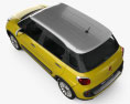 Fiat 500L Trekking 2018 3D-Modell Draufsicht