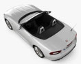 Fiat 124 Spider 2020 3D模型 顶视图