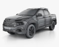 Fiat Toro 2019 3D模型 wire render