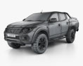 Fiat Fullback 概念 2019 3Dモデル wire render
