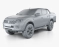 Fiat Fullback 컨셉트 카 2019 3D 모델  clay render