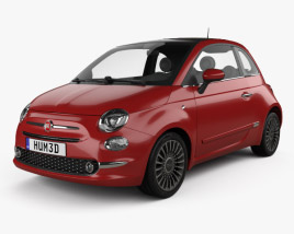 Fiat 500 2018 3D model
