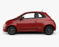 Fiat 500 2018 3D 모델  side view