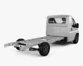 Fiat Ducato Single Cab Chassis L4 2017 3D 모델  back view