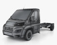 Fiat Ducato Single Cab Chassis L4 2017 3D 모델  wire render