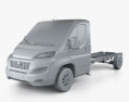 Fiat Ducato Single Cab Chassis L4 2017 3D модель clay render