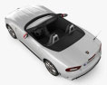 Fiat 124 Spider Abarth 2020 3D模型 顶视图
