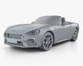 Fiat 124 Spider Abarth 2020 3D 모델  clay render