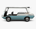 Fiat 600 Multipla Marinella 1958 3D-Modell Seitenansicht