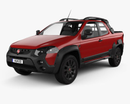 3D model of Fiat Strada Adventure CD Extreme 2018