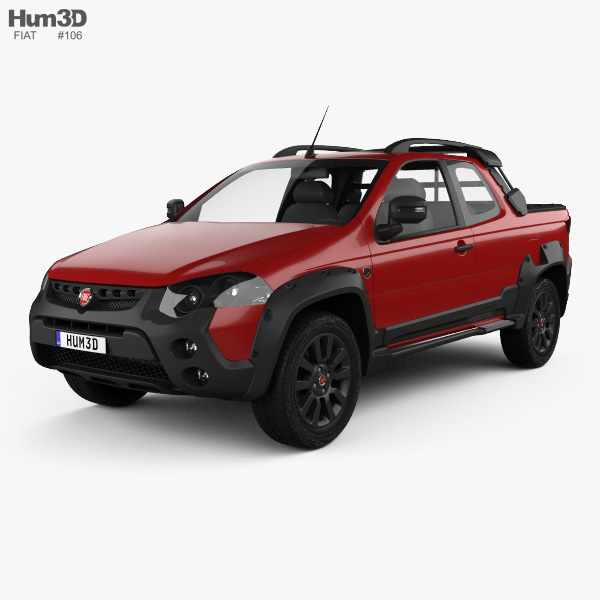 Fiat Strada Adventure CD Extreme 2018 Modello 3D