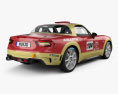 Fiat 124 Abarth Rally 2020 3D-Modell Rückansicht