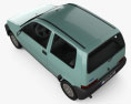 Fiat Cinquecento 1998 3D-Modell Draufsicht