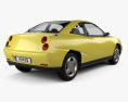 Fiat Coupe Pininfarina 2000 3D 모델  back view