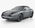 Fiat Coupe Pininfarina 2000 3D 모델  wire render