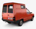 Fiat Fiorino 厢式货车 2000 3D模型 后视图