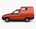 Fiat Fiorino Kastenwagen 2000 3D-Modell Seitenansicht