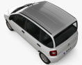 Fiat Multipla 2010 3D-Modell Draufsicht
