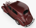 Fiat 1100 B 1949 3D模型 顶视图