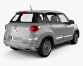Fiat 500L Cross 2016 3D модель back view