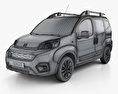 Fiat Fiorino Premio 2017 3D модель wire render