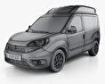 Fiat Doblo Cargo L1H2 2017 3d model wire render