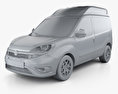 Fiat Doblo Cargo L1H2 2017 Modelo 3D clay render