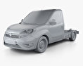 Fiat Doblo Chassis L2 2017 3Dモデル clay render