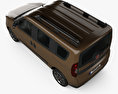 Fiat Doblo Trekking 2017 3D-Modell Draufsicht