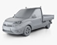 Fiat Doblo Work Up 2017 3D-Modell clay render