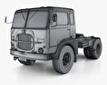 Fiat 682 N3 Tractor Truck with HQ interior 2017 3d model wire render
