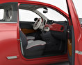 Fiat 500 with HQ interior 2018 3d model
