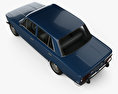 Fiat 124 1972 3D 모델  top view