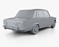 Fiat 124 1972 3D模型