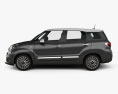 Fiat 500L Wagon 2020 3D-Modell Seitenansicht