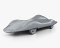 Fiat Abarth 1000 Monoposto Record 1960 3D-Modell clay render