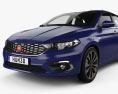 Fiat Tipo hatchback with HQ interior 2017 3d model