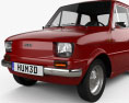 Fiat 126 з детальним інтер'єром 2000 3D модель