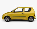 Fiat Seicento Sporting Abarth 2003 3d model side view