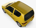 Fiat Seicento Sporting Abarth 2003 3d model top view