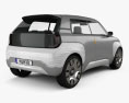 Fiat Centoventi 2020 3D-Modell Rückansicht