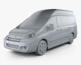 Fiat Scudo Cargo L2H2 2016 3Dモデル clay render