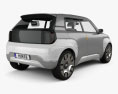 Fiat Centoventi HQインテリアと 2020 3Dモデル 後ろ姿