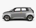Fiat Centoventi 인테리어 가 있는 2020 3D 모델  side view