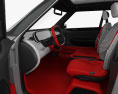 Fiat Centoventi com interior 2020 Modelo 3d assentos